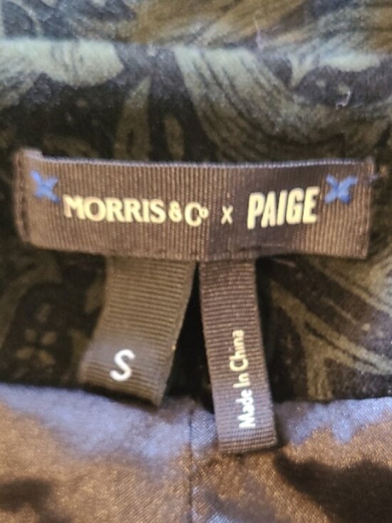 NEW MORRIS Co X PAIGE VELVET CHELSEA BLAZER 2-BUTTON FITTED TAILORED FLORAL sz S - Picture 9 of 11